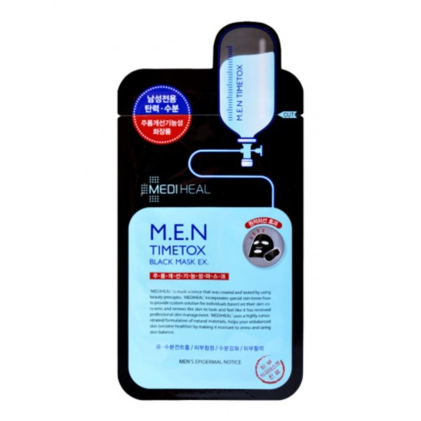 MEDIHEAL MEN Timetox Chacoal Mineral Mask(1pcs)